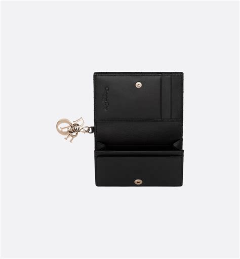 lady dior bloom card holder